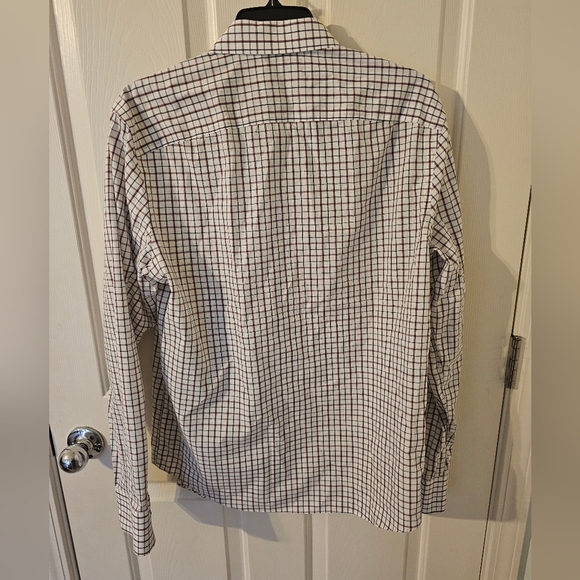 Untuckit Mens Long Sleeve Slim Fit Wrinkle Free Button Up Shirt Size L - Picture 4 of 5